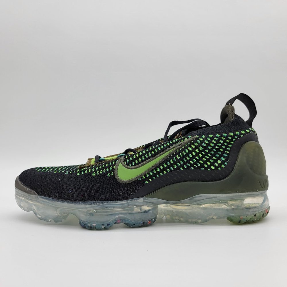 NEW Nike Air Vapormax 2021 Flyknit Black Green Shoes Sneakers